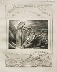 The Book of Job: Pl. 17, I have heard thee with the hearing of the Ear but now my Eye seeth thee