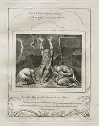 The Book of Job: Pl. 8, Let the Day perish wherein I was Born