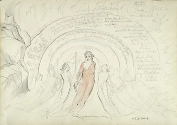 The Shades of Homer and other Poets of Antiquity, illustration to the Divine Comedy by Dante Alighieri, 1824-27
