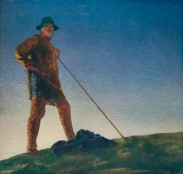 The Shepherd hears the Guns at Dawn, c1910, c1932