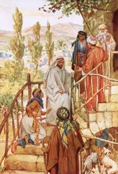Jesus testing the faith of a woman