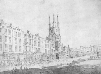View of Snow Hill undergoing improvements, 1803