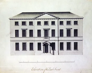 Design for Enville Hall in Staffordshire, c.1770