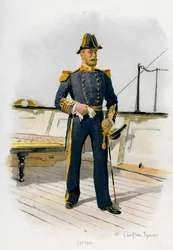 Royal Navy Captain, c1890-c1893