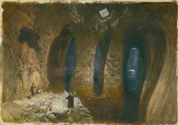 Bahr el Khabeer or the Great Sea Rock-cut cistern under the site of Solomon