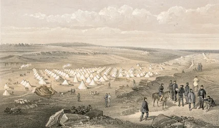 Camp of the naval brigade before Sebastopol