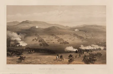 Charge of the Light Brigade under Major General the Earl of Cardigan, 1855