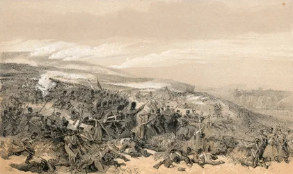 Second charge of the Guards, when they retook the two gun battery at the battle of Inkermann