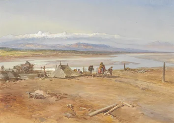 The River Chenab, Punjab, 1865