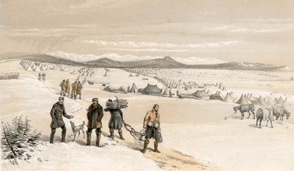 The Camp of the 2nd Division, Looking East, January 1855