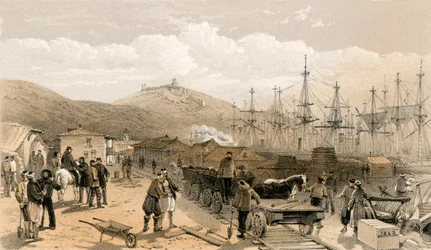 The Railway at Balaklava, Looking South