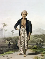 A Javan of the Lower Class, plate 2 from Vol. I of 