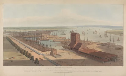 Brunswick Dock on the Thames at Blackwall