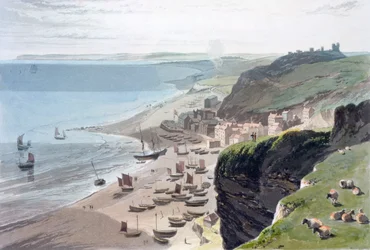 Hastings, from the East Cliff, 1823