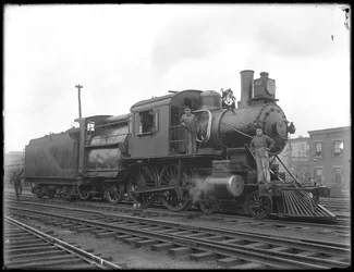 Erie Railroad Locomotive, Side View, c.1911-12