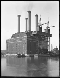 Sherman Creek Power Station, W. 201st Street, Inwood, New York City, June 1916