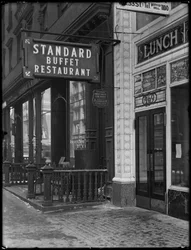 Sign for Standard Buffet Restaurant, Fourth Avenue between E. 31st and 32nd Streets, New York City, February 6, 1917