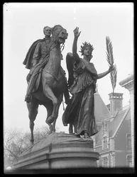 Statue of William Tecumseh Sherman on 59th Street and Fifth Avenue, New York City, c.1913