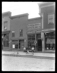Three Unidentified Boys Outside Fleming