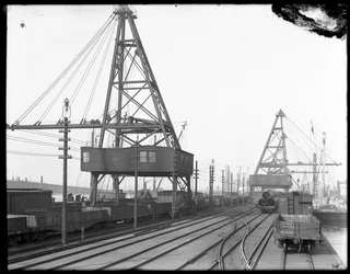 Travelling Cranes, Pennsylvania Rail Road, Greenville, N. Y.