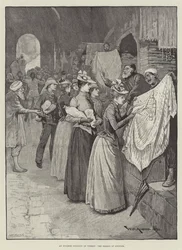 An English Invasion of Turkey, the Bazaar at Broussa