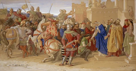 The Knights of the Round Table About to Depart in Quest of the Holy Grail