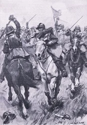 The cavalry conflict at Dunbar 3rd September 1650