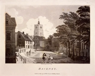 General view of Hackney, London, 1791