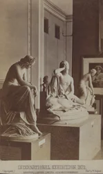 Statues on display at the International Exhibition, London