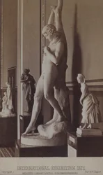Statues on display at the International Exhibition, London