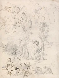 Sheet of sketches