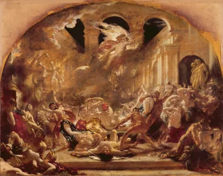 The Destroying Angel and Daemons of Evil Interrupting the Orgies of the Vicious and Intemperate