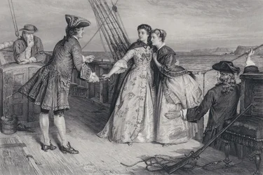 Illustration for The Pirate by Sir Walter Scott