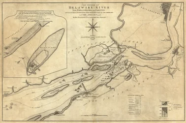 Course of Delaware River from Philadelphia to Chester
