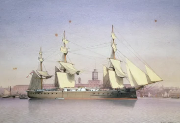 H.M.S. Monarch at Plymouth