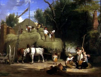 Stacking Hay