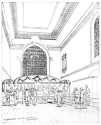 Interior of Guildhall Chapel, City of London, 1886