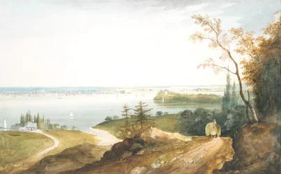 New York from Weehawk, ca. 1820-23