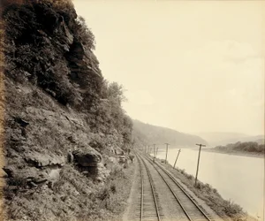 Cathedral Rocks, Susquehanna River near Meshoppen, for the Lehigh Valley Railroad
