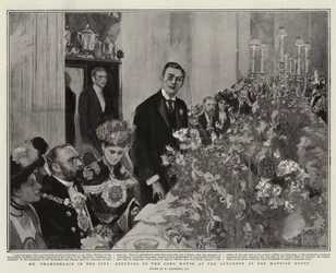 Mr Chamberlain in the City, replying to the Lord Mayor at the Luncheon at the Mansion House