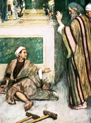 Peter and John healing the lame man