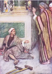 Peter and John healing the lame man