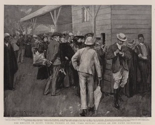 The English in Egypt, Taking Tickets at the Pari Mutuel Office on the Cairo Racecourse