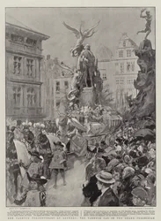 The Vandyck Tercentenary at Antwerp, the Vandyck Car in the Grand Procession