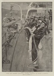With the Channel Squadron, Torpedo Practice on Board a Gunboat