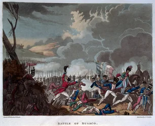 Battle of Busaco on 27th September 1810, Engraved by J.C. Stadler, Published 1818