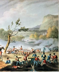 Battle of Maida, July 4th, 1806, engraved by Thomas Sutherland (detail)