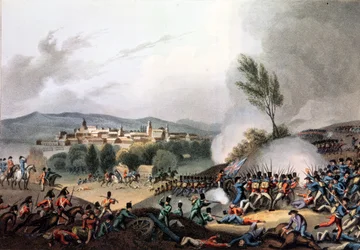 Battle of Vittoria, 21st June, 1813, Etched by I. Clark, Aquatinted by M. DuBourg