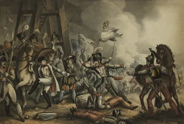 Sauve qui peut, or Every man for himself, aquatint by Thomas Sutherland, published by James Jenkins, 1 May 1816