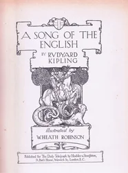 A Song of the English title page (St George and the Dragon)